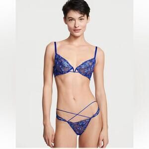 Victoria’s Secret Butterfly Embroidery Strappy Open Back Panty